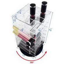 Acrylic Makeup cosmetic Storage Box  Lipstick Holder Lip Gloss Organizer Rotatable